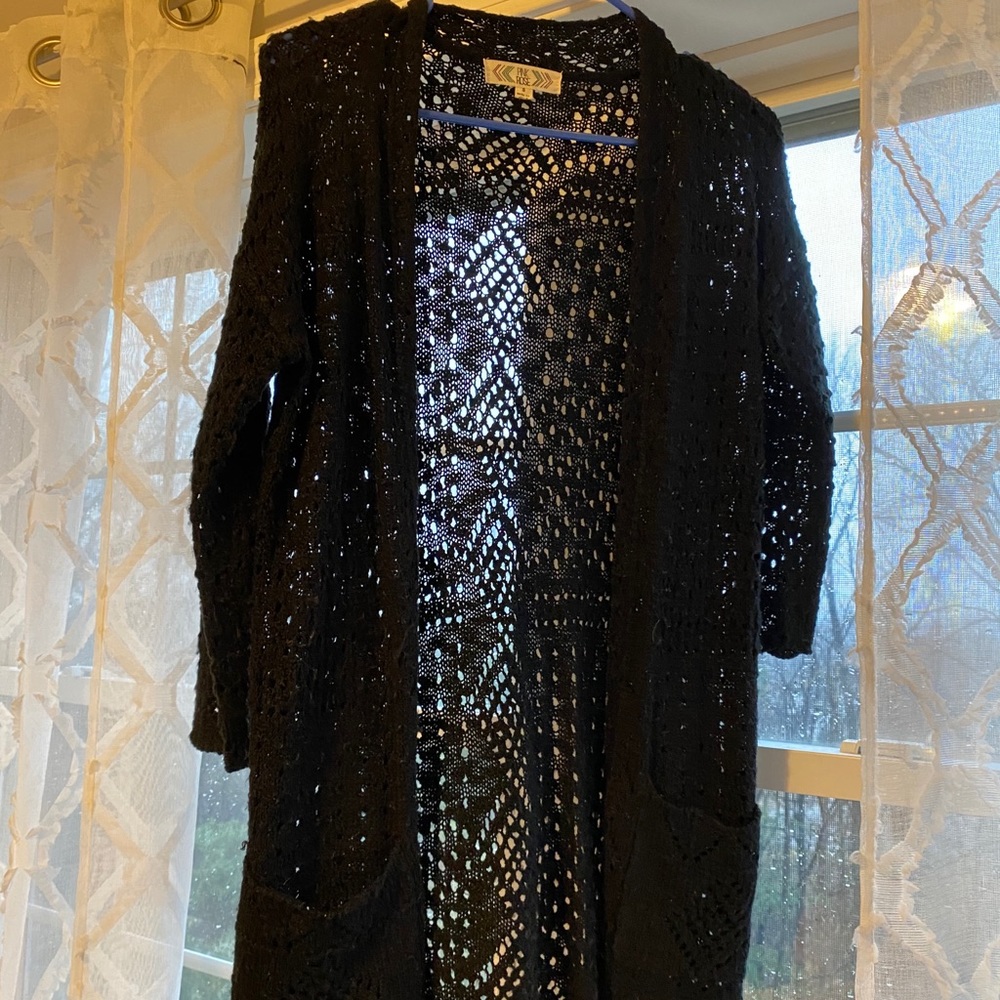 Black cardigan 3/4 sleeves